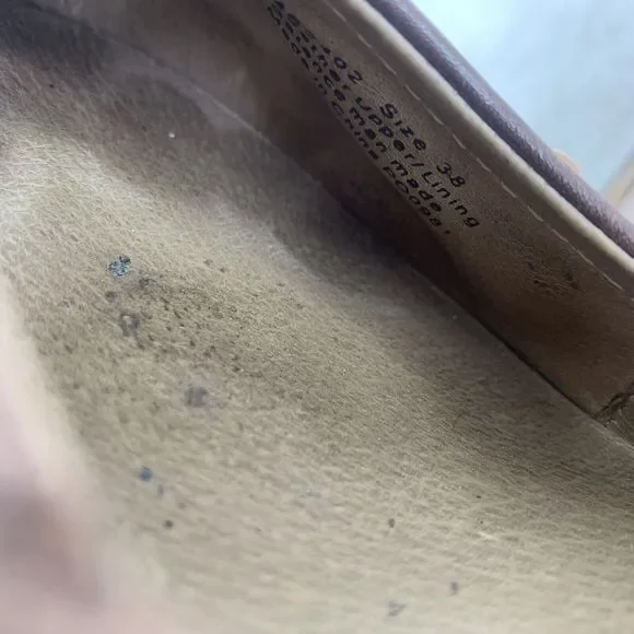 Sanita Womens Nyla Brown Leather Round Toe Wedge Heel Buckle Mary Jane Shoes 38 - Picture 3 of 16